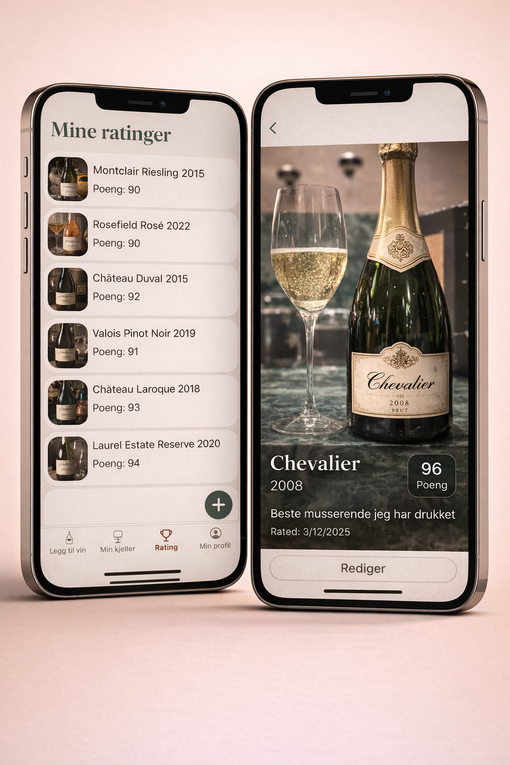 Feature screenshot: ratings